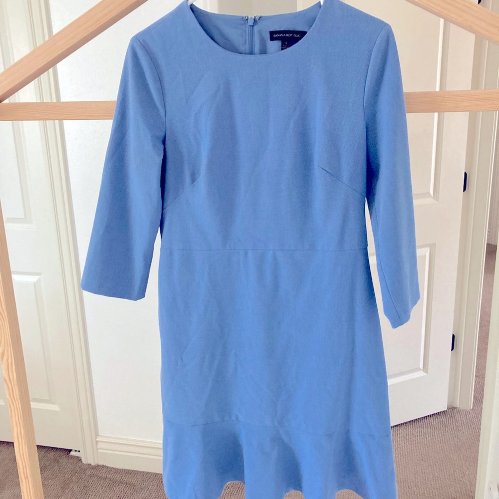 Banana Republic Light Blue Sheath Dress